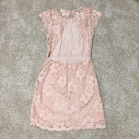 BCBGeneration Pink Lace Dress Size 2 - Picture 3 of 8